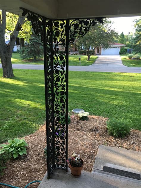 boxing in metal porch posts|boxing round porch columns.